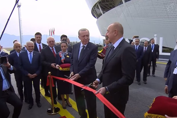 İlham Əliyev və Rəcəb Tayyib Ərdoğan Zəngilan aeroportunun açılışını etdilər